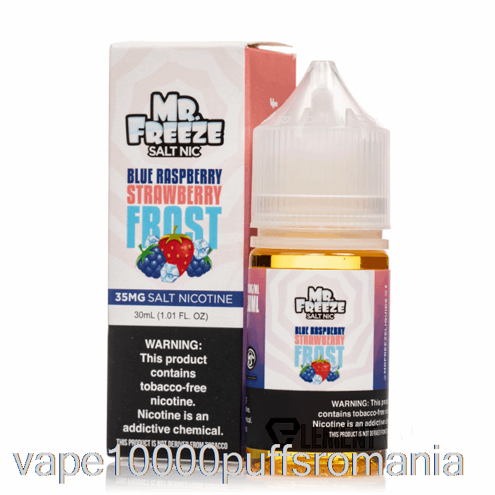 Vape Romania Blue Razz Strawberry Frost - Mr Freeze Salts - 30ml 50mg